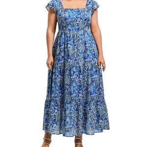 Estelle Plus Hydra Tiered Maxi Dress